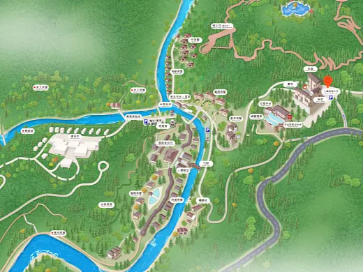 胶州结合景区手绘地图智慧导览和720全景技术，可以让景区更加“动”起来，为游客提供更加身临其境的导览体验。